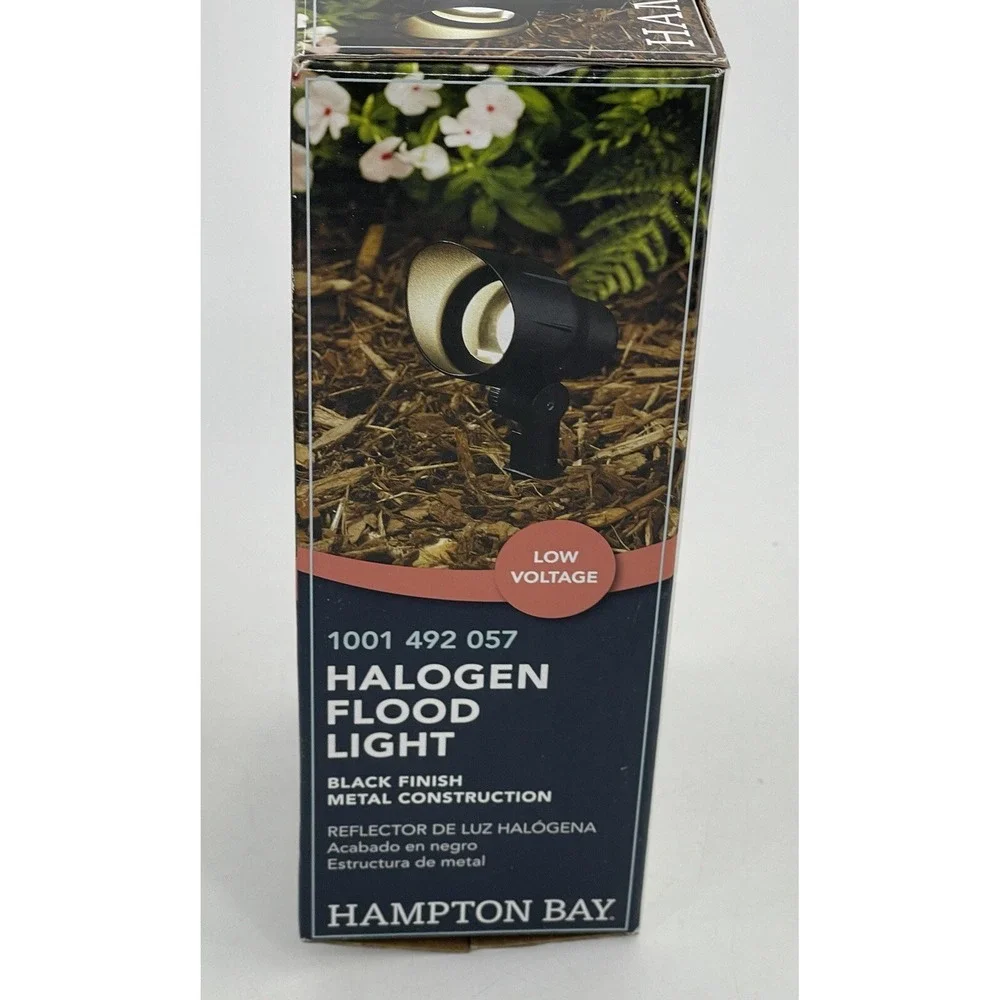 Hampton Bay Low Voltage Flood Light‎ Metal Black 20W HD28688BK 1001492057